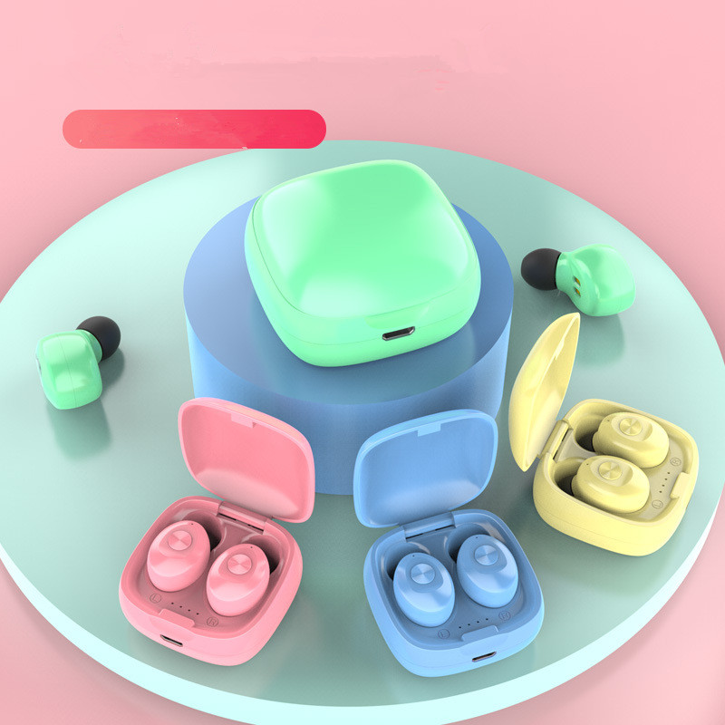 

colorful XG12 Bluetooth headset TWS dual pass 5.0 mini charging bin wireless headset dhl free, Black