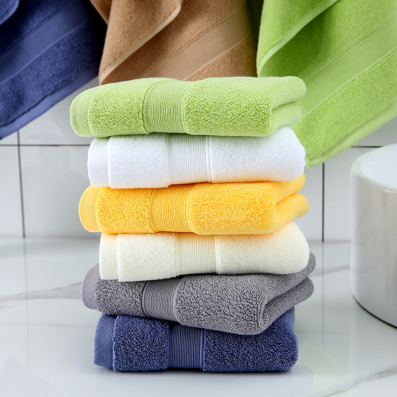 

5 Star 16s 21s Custom Turkish 100% Cotton White Face Bath Hand Spa Hotel Towel, Green