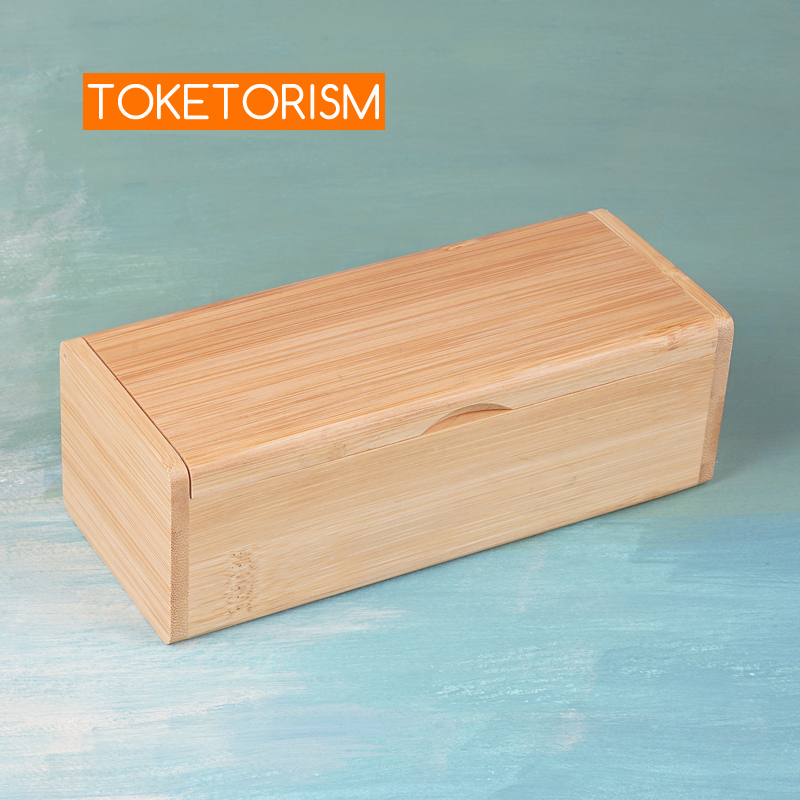 

Toketorism natural wood glasses box handmade bamboo cases hard for sunglasses W10