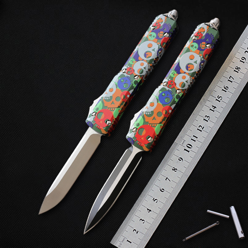 

High quality Hifinder knife D2 steel Blade Green Aluminum handle Tactical Survival knives camping hunting Knife pocket EDC