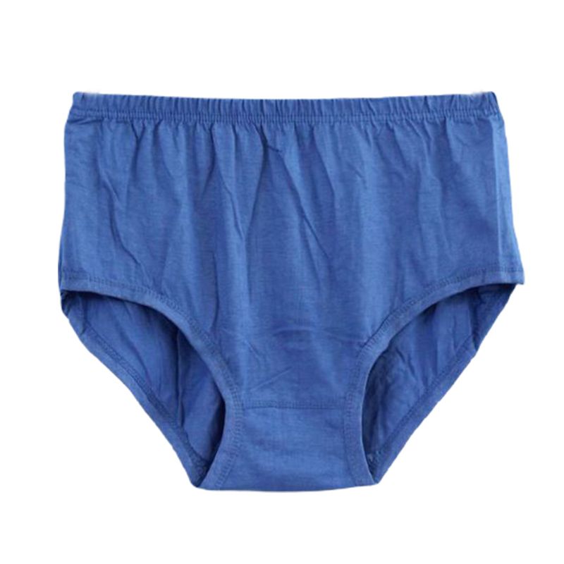 

Mens Thin Cotton Triangle Briefs Middle-Aged Plus Size Seamless Underwear Solid Breathable Elastic Waist Panties, Gray