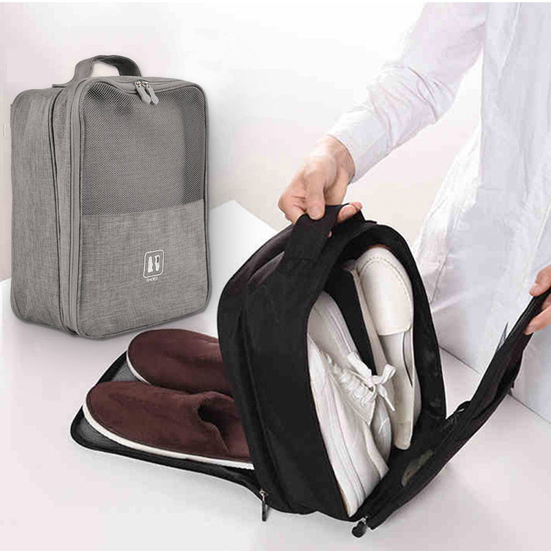 

Portable Waterproof Shoes Bags Multifunction Large Capacity Multilayer Travel Shoes Box Foldable Home Closet Organizer Case