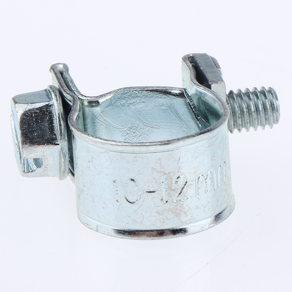 

20x mini adjustable hose pipe clips fuel water line worm clip Ã¸ 10 - 12mm