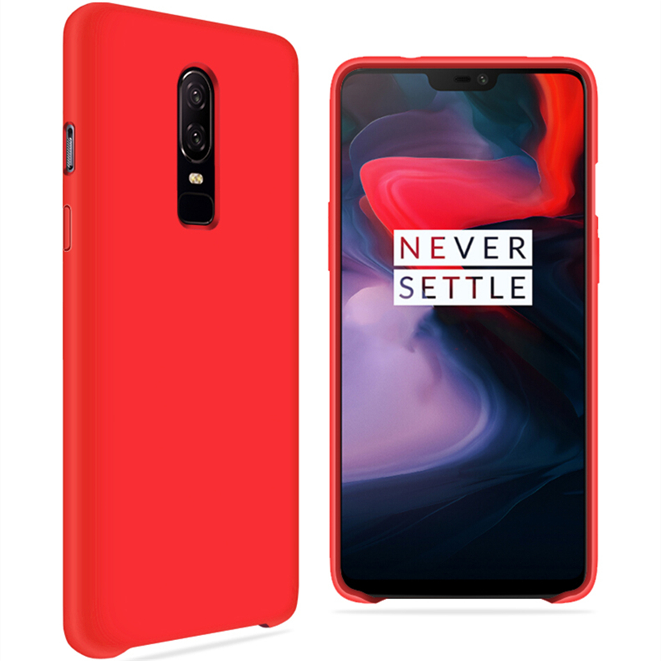 

Shockproof Liquid Silicone Case For Oneplus 8 8Pro 7T Pro Soft-Touch Silky Caver For Oneplus 7Pro 7 6 6T, Black