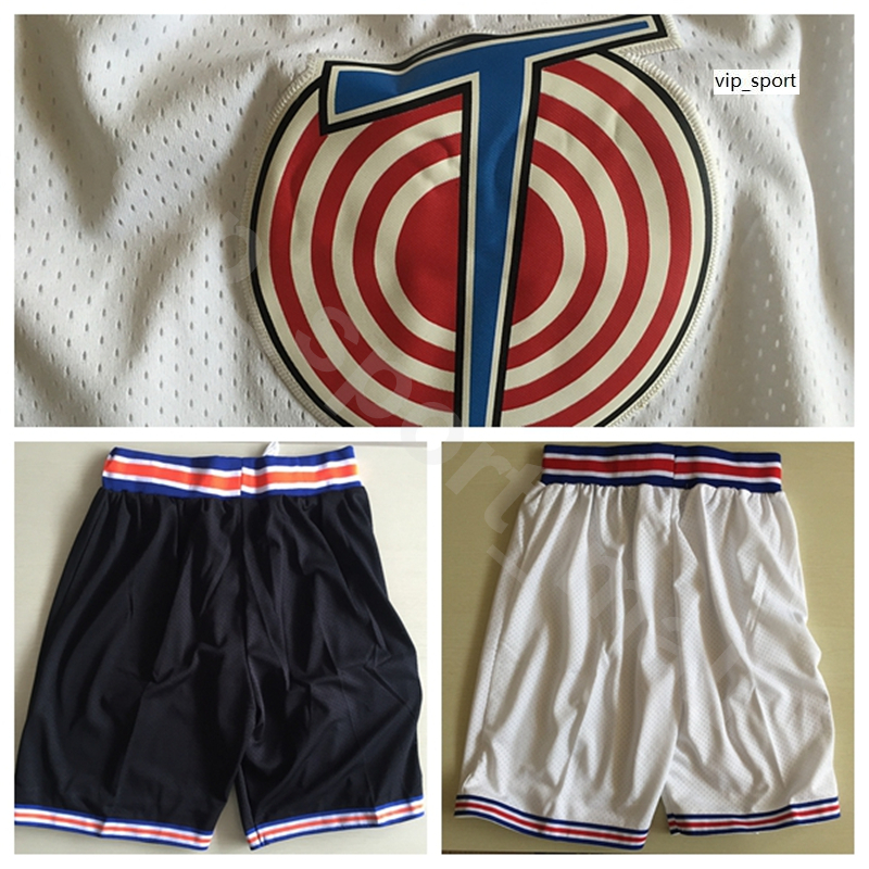 

Space Jam Short Tune Squad Looney Tunes Basketball Pants Daffy Duck Bill Murray Bugs Bunny Lola Bunny TAZ Tweety College, Black