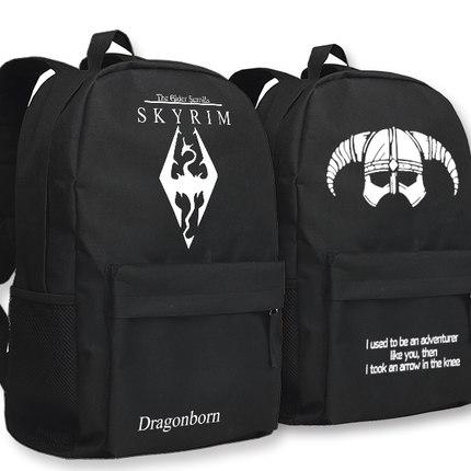 

2018 Hot sale The Elder Scrolls V Skyrim Backpack NagaiKei IBM Men's Backpack Bag