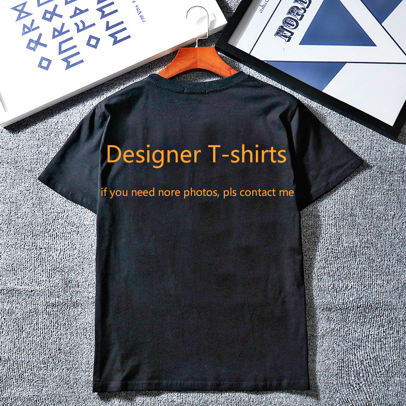 

New Designer T Shirts Mens Clothing Brand Tops Tee Shirt Fashion Summer Braned Letters Printed Luxury Men Shirt Clothing M-2XL Top Quality, Black