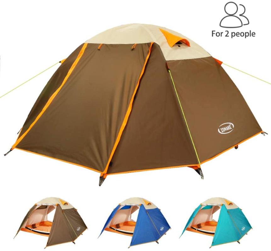 

ZOMAKE Lightweight Camping Tent for 2 Person, Waterproof Backpacking Tent Easy Setup Great for Outdoor Hiking Mountaineering