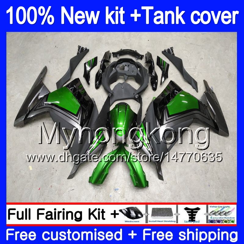 

Injection For KAWASAKI ZX3R EX300 2013 2014 2015 2016 2017 202MY.0 ZX 300R ZX-300R ZX-3R EX300R ZX300R 13 14 15 16 17 Fairing Factory green, No. 1