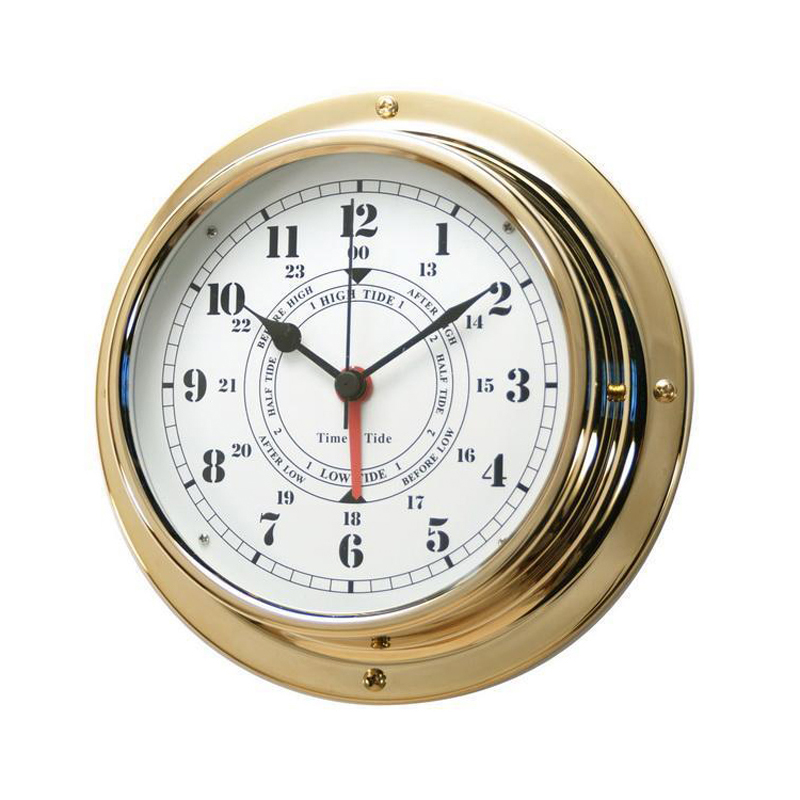 

Nautical Brass Case Navigation Porthole Tide Clocks sailing items