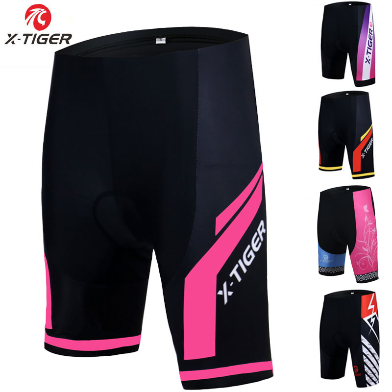 

Cycling Shorts X-Tiger Women 3D Gel Padded Shockproof MTB Mountian Bicycle Road Racing Bike, Women shorts no 3