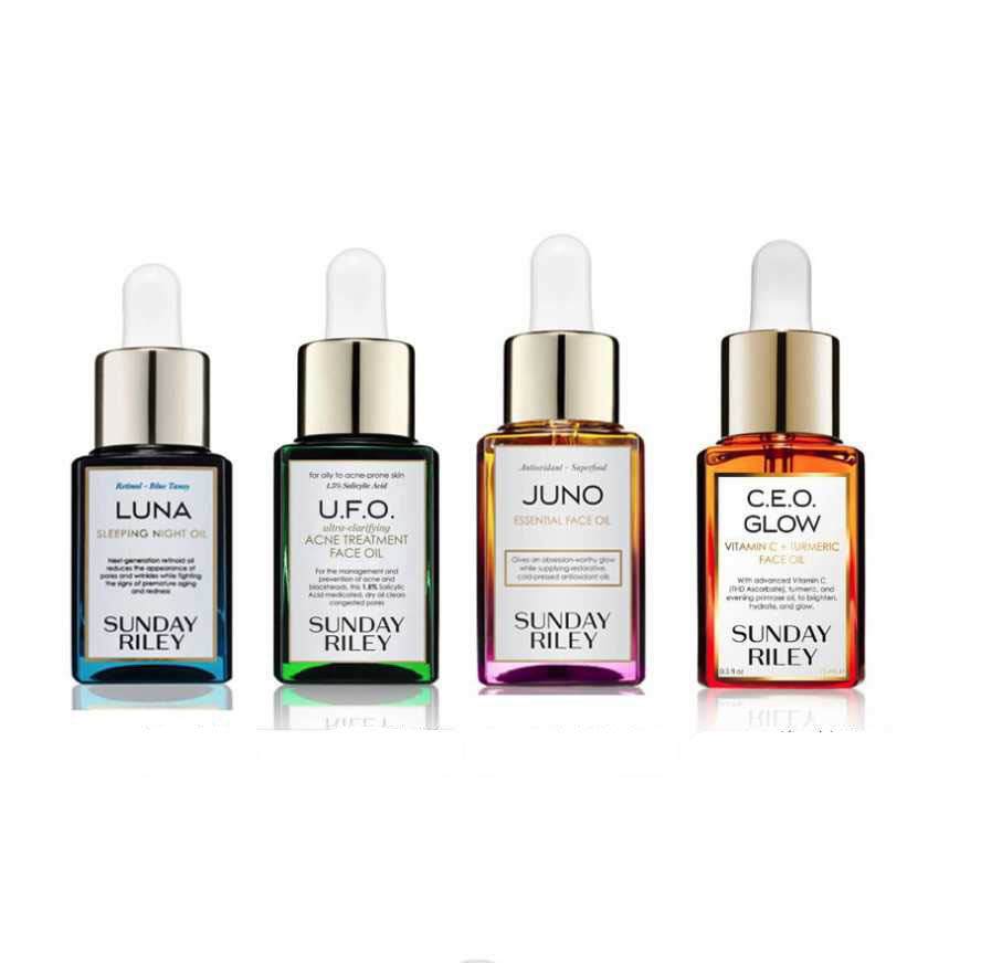 

Drop Ship EPACK New Face Oil Skin Care Sunday Luna & UFO & Juno & Ceo 0.5oz. 15ml High quality free shipping