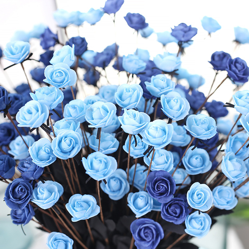 

1 Bouquet 15 Heads Fake Flower Rose Head Artificial flower Simulation Rose Fake Silk DIY Home Wedding Decoration, Pink