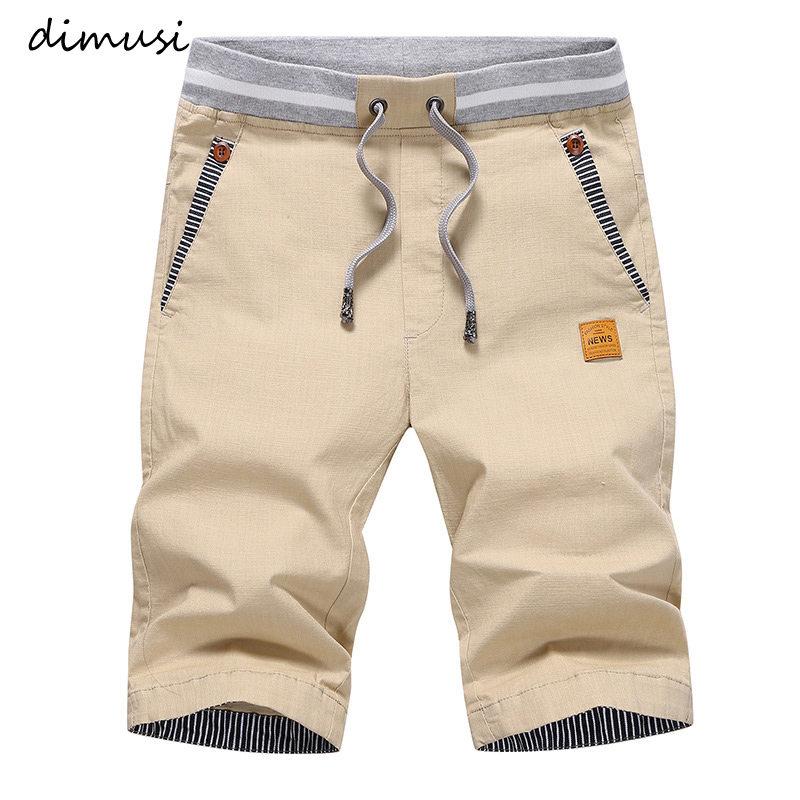 mens cotton cargo shorts elastic waist