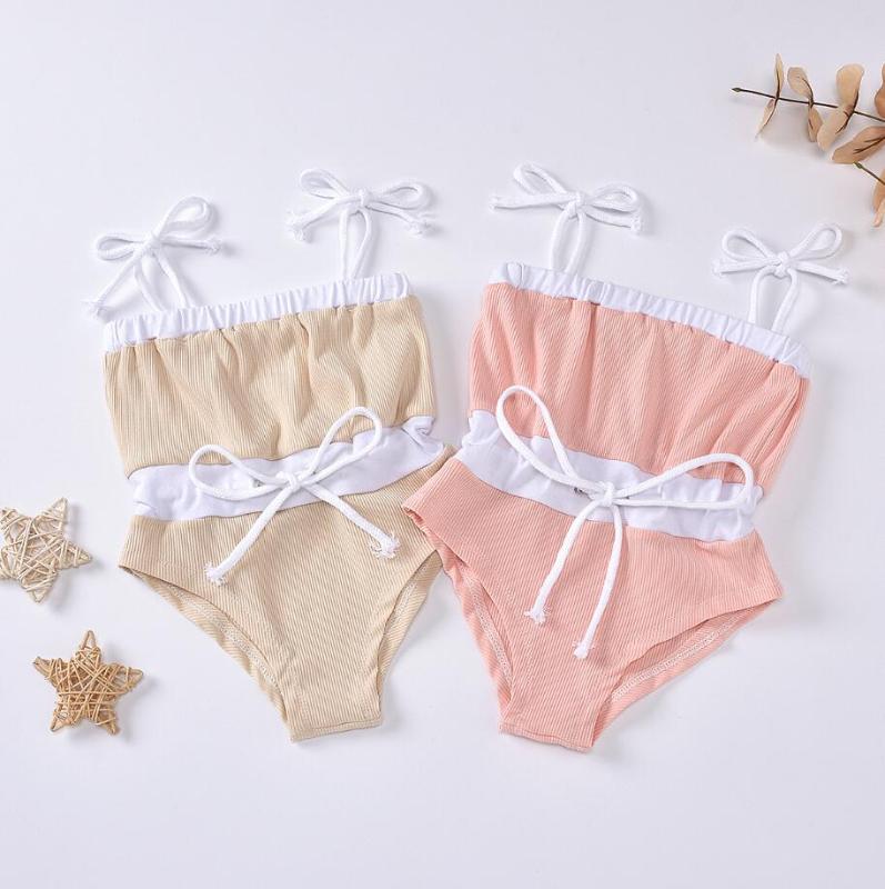 

Baby Summer Clothing Newborn Baby Girl Sleeveless Cotton Bodysuit Belt Ruffled Jumpsuits Casual 0-24M, Pink