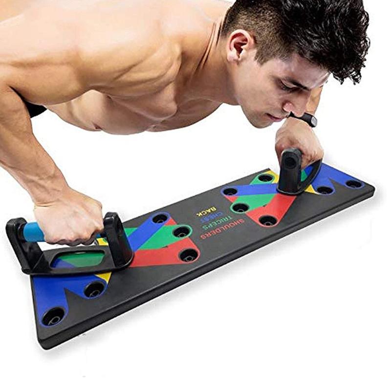 

Push up Board 9 in 1 Body Building Home Comprehensive Fitness Exercise Equipment Fodable Adjustable Push-up Stands