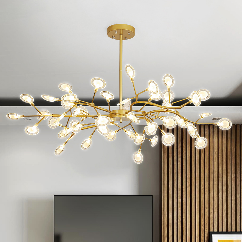 

Decoration Firefly Chandelier Lighting Modern Branch Light Fixture Vintage living Roomm/Dinning Room Hanging Lamp AC110-240V