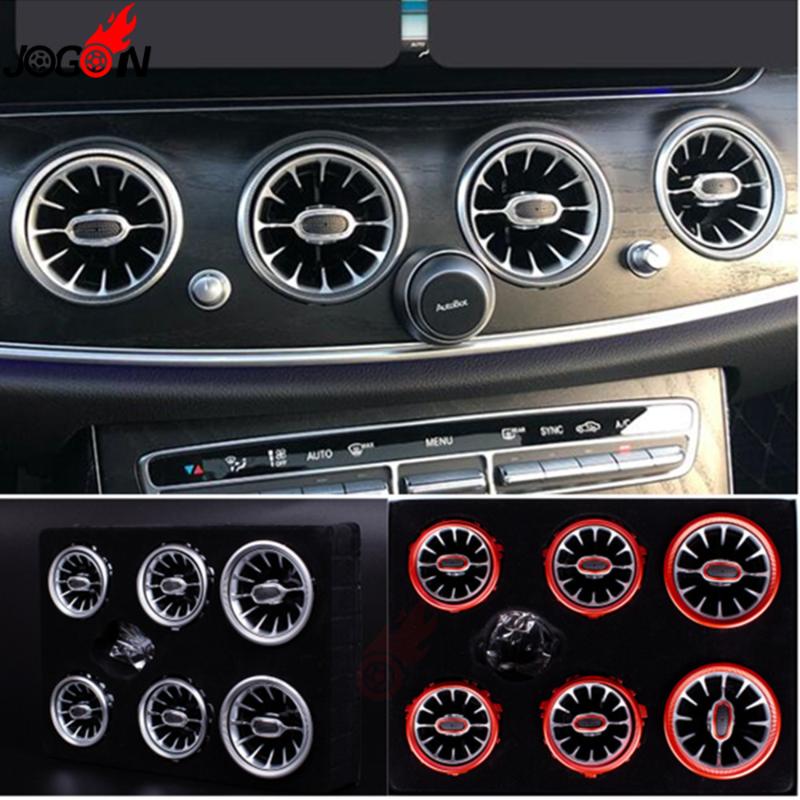 

Interior Front Dashboard AC Condition Air Vent Outlet Turbo Trim For E Class W213 2017 2018 2019 E300 E400 E350