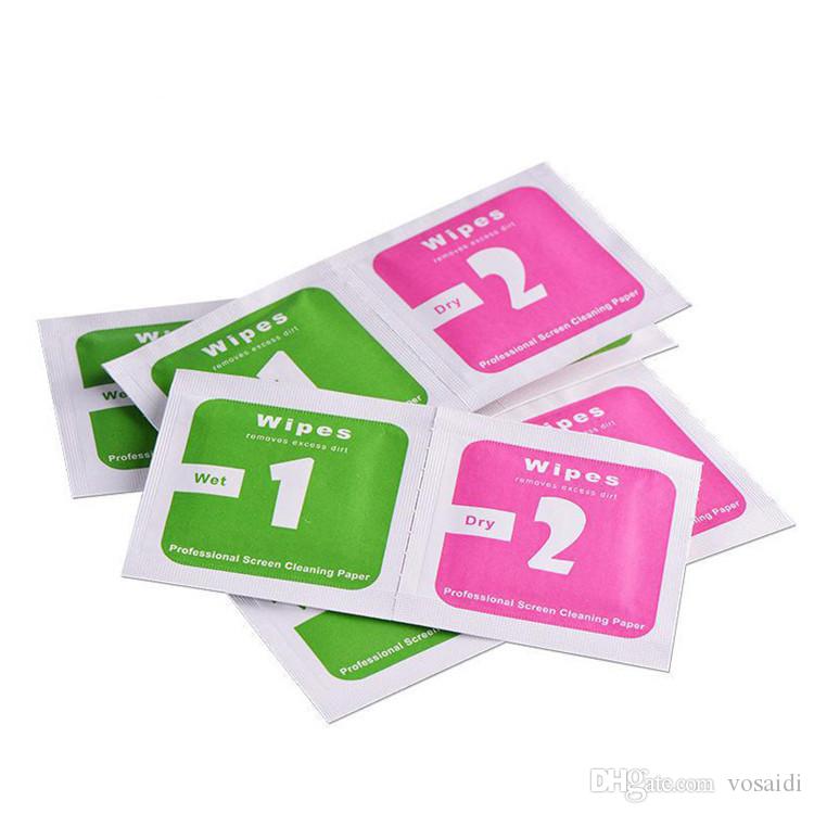 Vôsaidi Cleaning Wipes For Fingernail Alcohol Dry-Wet Wipes For Screen Skin Cleaning Care Jewelry Mobile Phone Screen Paper(1set=Wet+Dry)-image-533685131