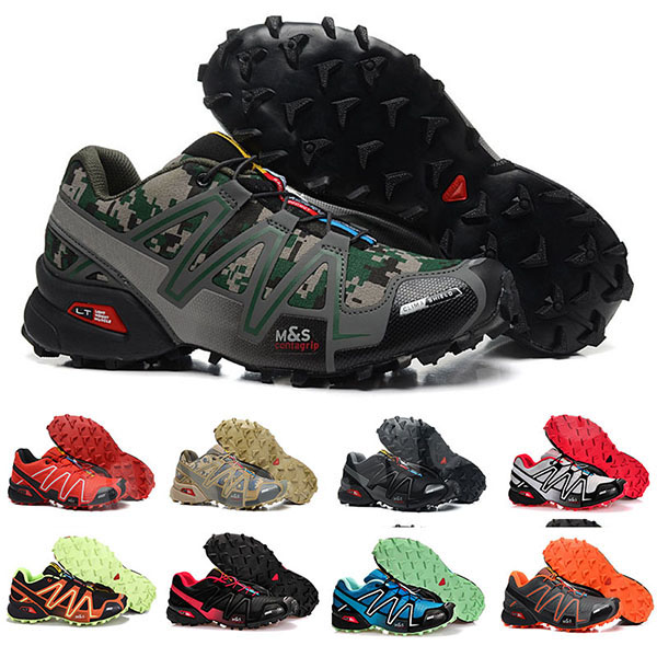 

2023 Men Shoes zapatos hombre Speed Cross 3CS III Sport Sneakers Men Black outdoor athletic Speedcross Solomones running Shoes G0036, Normal size