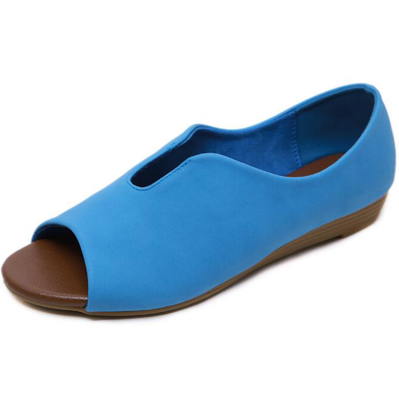 

new Fish mouth sandals Summer fashion Women's Shoes Women's Wedge Sandals Comfortable Mother shoes, Beige