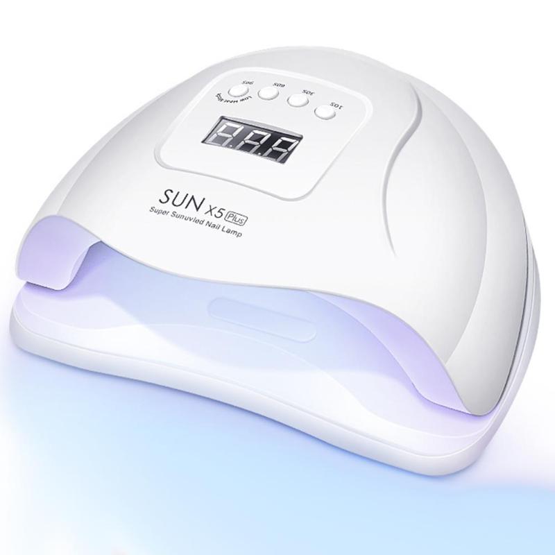 

ROHWXY SUN 5X Plus UV LED Lamp For Nails Dryer 110W Ice Lamp For Manicure Gel Nail Drying Gel Varnish, White eu plug