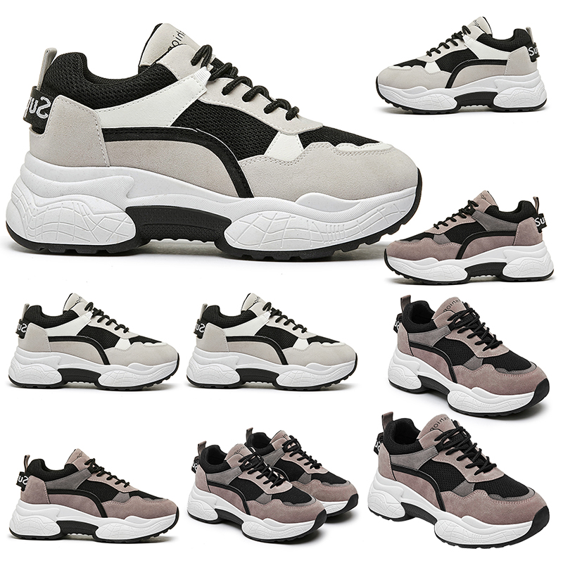 

luxury designer women running shoes triple grey black browm white mesh comfortable breathable trainers sneakers size 35-40, A1