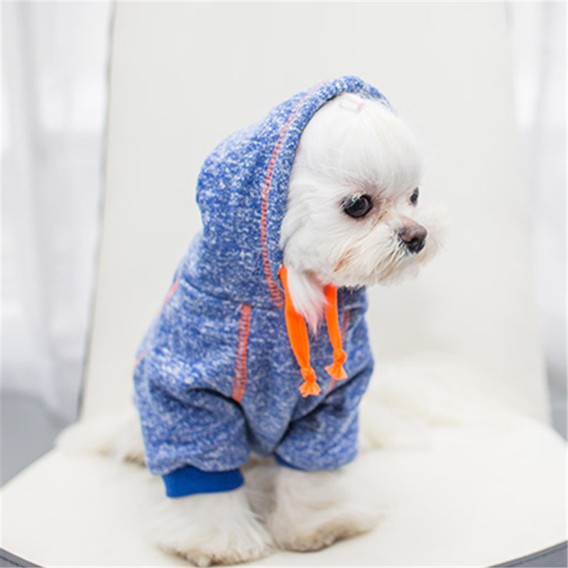 

Pet Clothes Dog Supplies Fashion Clothes Hoodies For Teddy Small Puppy And Middle Large Size Dog, Blue