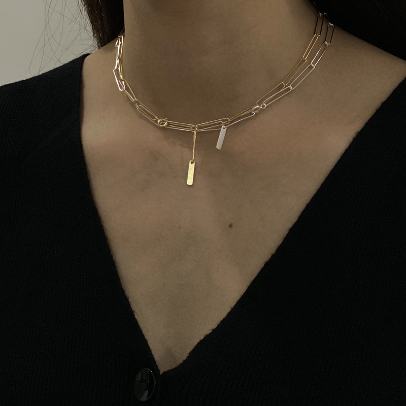 

Silvology Sterling 925 Silver Wide Chain Choker Necklace for Women Elegant Temperament Simple Necklace 925 Festival Jewelry Gift