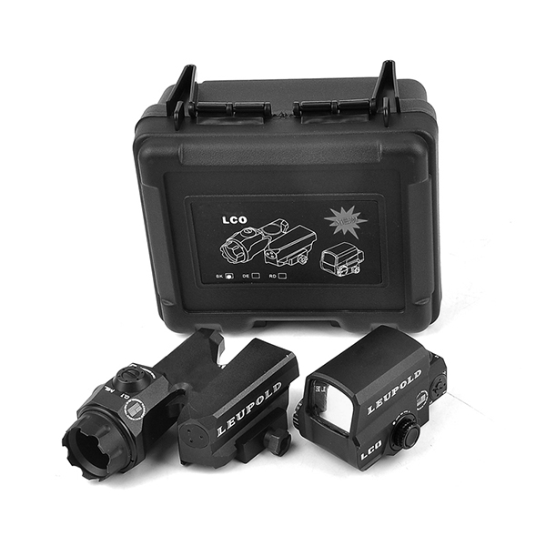 

LEUPOLD D-EVO Dual-Enhanced View Optic Reticle Rifle Scope Magnifier with LEUPOLD LCO Red Dot Sight Reflex Sight Rifle Sights