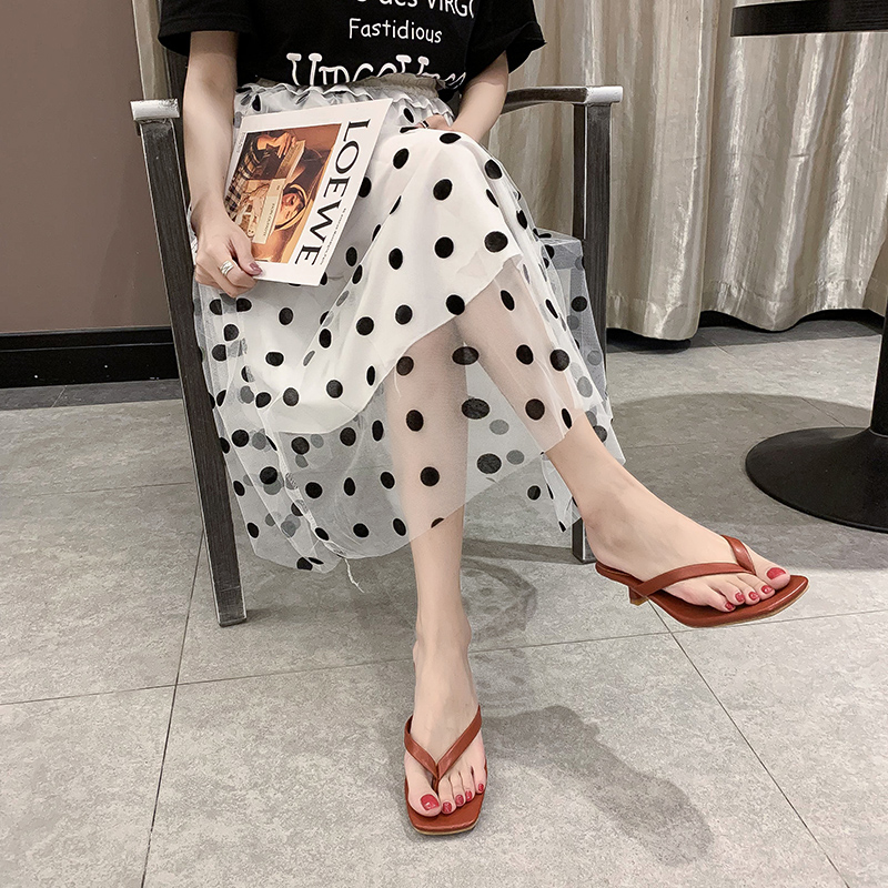 

Pu Leather Clip Toe Slippers Women Flip Flops Summer Low Heel Slippers Outdoor Multicolor Open Toe Slides Women Beach Slides, Black