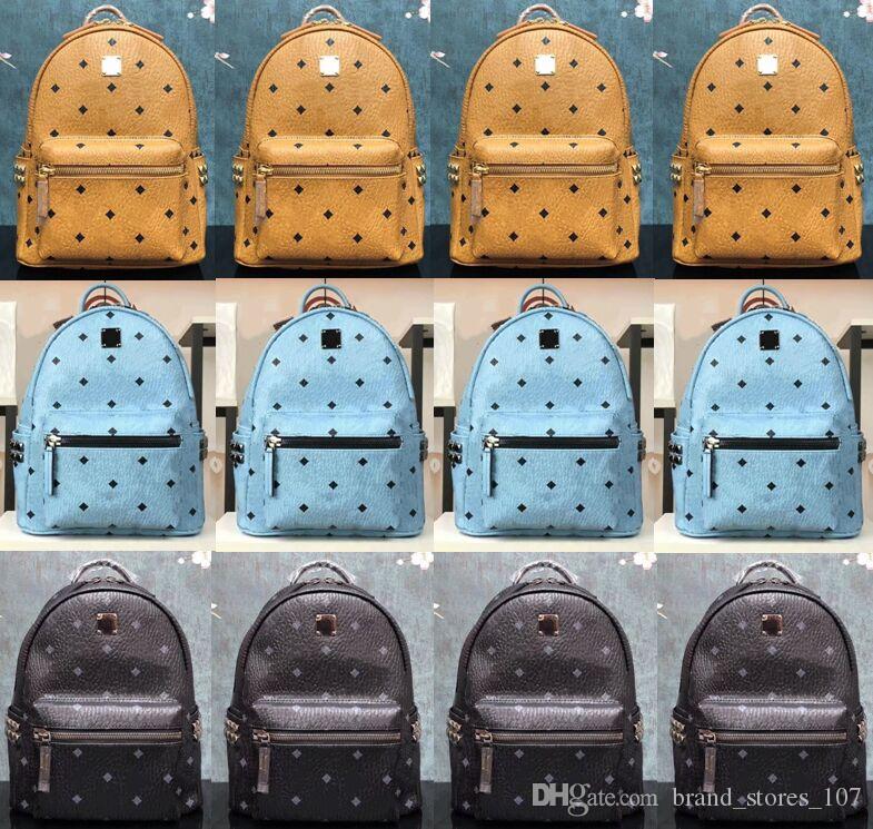 

Genuine Leather High Quality 3 size men women's Backpack famous Backpack Designer lady backpacks Bags Women Men back pack, 6#