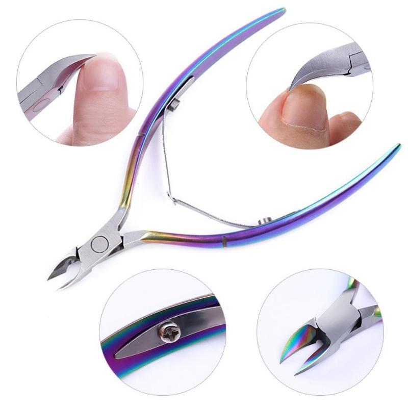 

3Pcs Stainless Steel Dead Skin Nail Trimmer Gel Polish Remover Cuticle Pusher Nail Art Clippers Scissors Manicure Tool