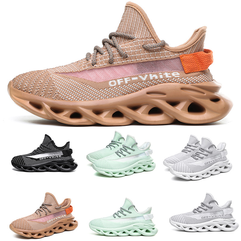 

top flatform men women running shoes net surface color green white brown black breathable comfortable style trainers designer sneakers 39-45, A1