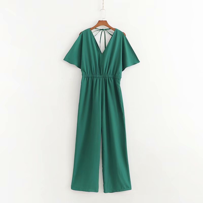 

Polyester Animal Jumpsuit Women Bodysuit Women Xd55-2053 European And American Long Tie-up Pants, See chart
