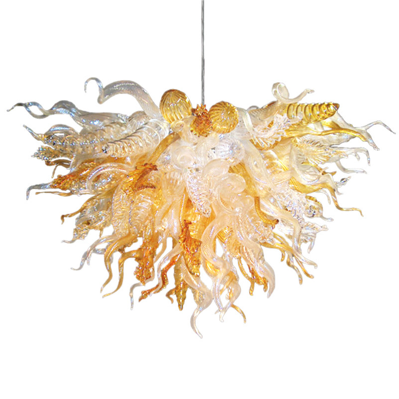 

Lamps Chandeliers Modern LED Bulbs Vintage Hanging Pendant Light Hand Blown Glass Lighting Top Quality Crystal Chandelier