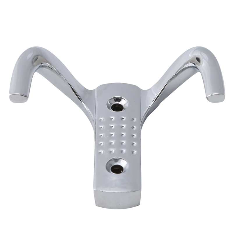 

Zinc Alloy Wall Mounted Dual Hooks Hook For Kichen Bedroom Bath Hats Coat Towel Rack Hanger