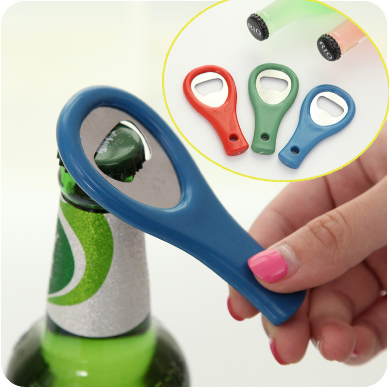

Plastic Stainless Steel Bottle Opener Beer Corkscrew Wine Bottle Opener Key Accessories Outdoor Travel Picnic Party Bar Tool DH1704