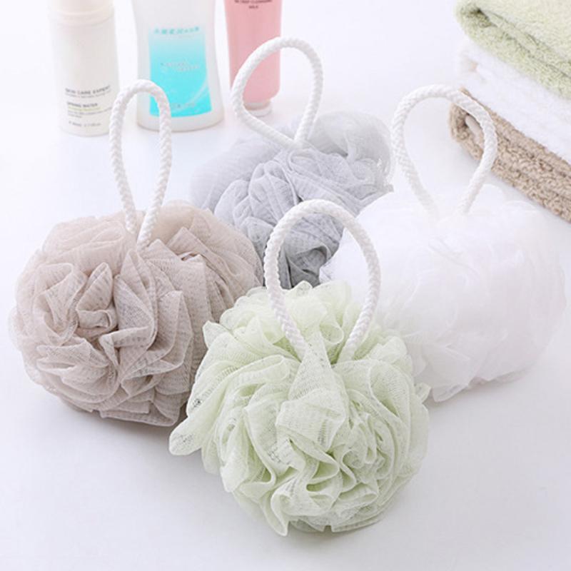 

Hanging Rope Scrubber Rich Bubbles Mesh Shower Sponge Exfoliate PE Wash Skin Soft Bath Ball