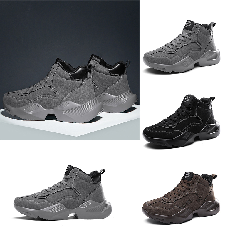 

outdoor walking winter shoes triple grey black brown keep warm comfortable trainer men women designer sneakers size 39-44, B3
