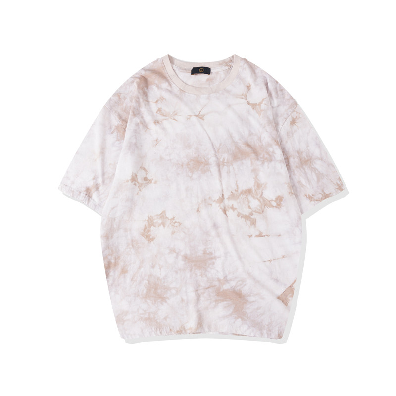 

Januarysnow Tie Dyeing Oversized T-shirt Men Women Summer Hip Hop Tshirts Cotton Tee Shirts Streetwear Clothing, Multi