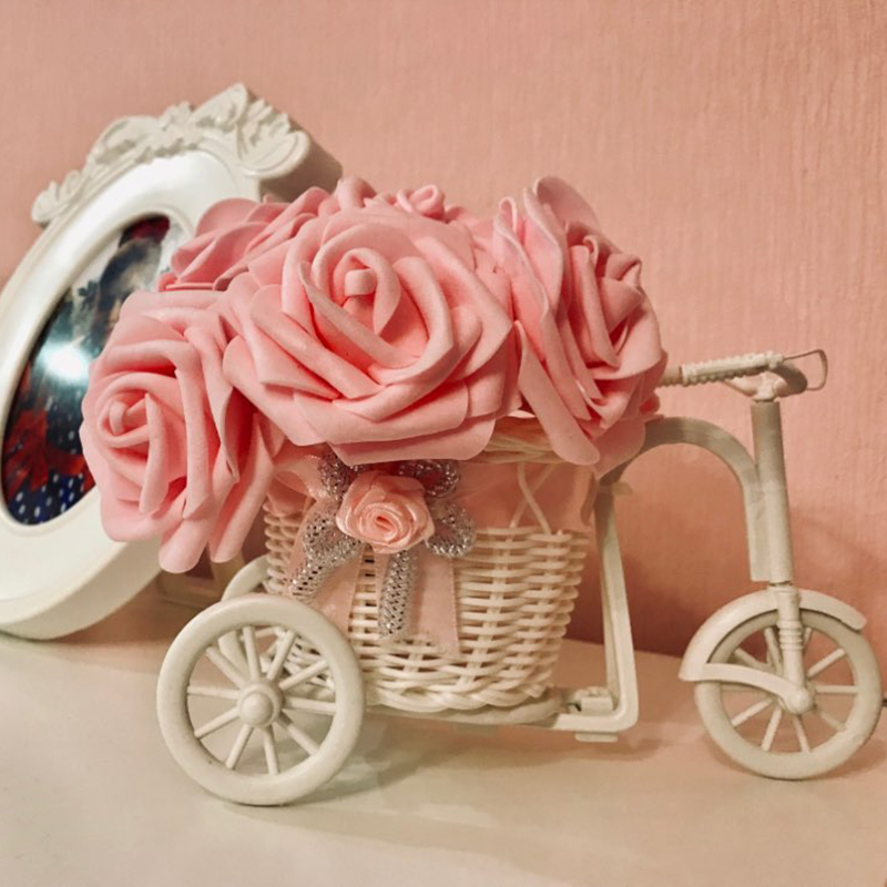 

25pcs colorful foam rose flowers wedding decoration artificial flower fake rose flowers party home decor romantic gift flower, 25pcs champagne