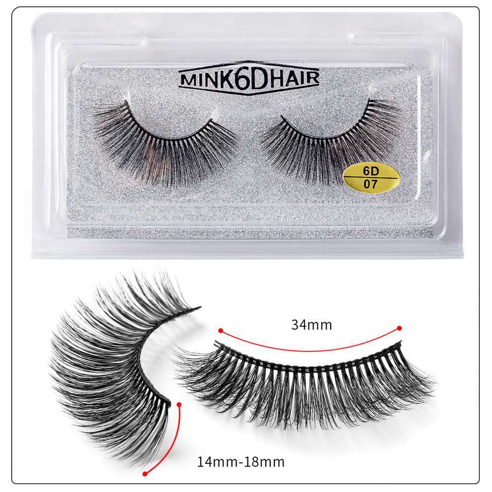 

Dropshippping 1 Pair=1 Set 6D False Eyelashes Natural Thick Curly Long Eye Lashes Wispy Makeup Beauty Extension Tools Handmade 3D Mink Lashe