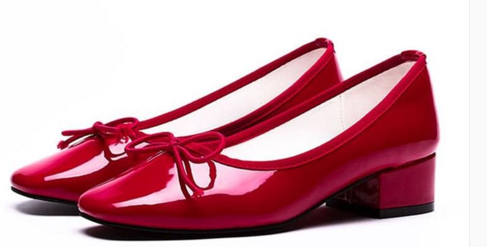 

2019 Women's shoes in Spring and Autumn with New style Middle heel Coarse heel Square head bowknot @96, Black