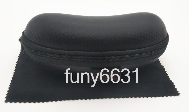 

CAR hard case Zipper Hook Sunglasses Box Compression Glasses Case Black Metal Plastic Sports sun glasses case box free shipping
