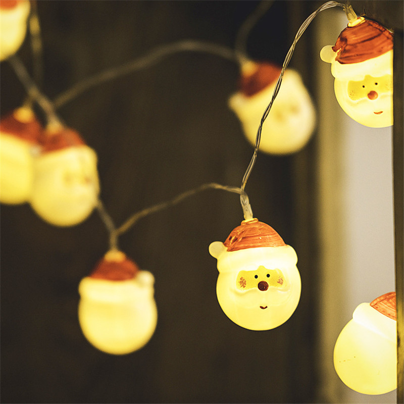 

Christmas Party Decorations Santa Claus String Light Christmas Decorations for Home Garland Ornaments Navidad Natal.Q