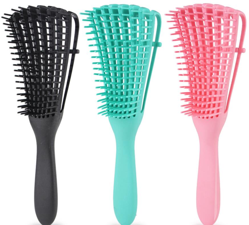 

Detangling Brush for Natural Hair,Massage Comb for Afro America 3a to 4c Kinky Wavy Curly Coily Hair,Anti-knotting Multi-functional Comb DHL