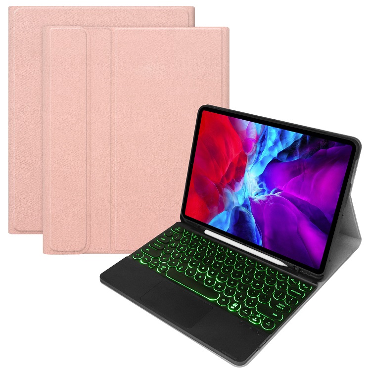 

for iPad pro 12.9 with backlight 2020 version bluetooth keyboard case with Ultra thin leather cover detachable usb wireless