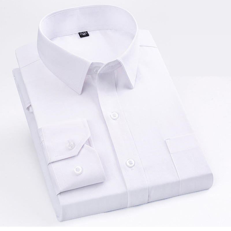 

Casual Long-sleeved Men's Shirts, Solid Color Wild Square Collar Shirts, soft blended fabrics Loose Breathable Shirts, Blue-striped