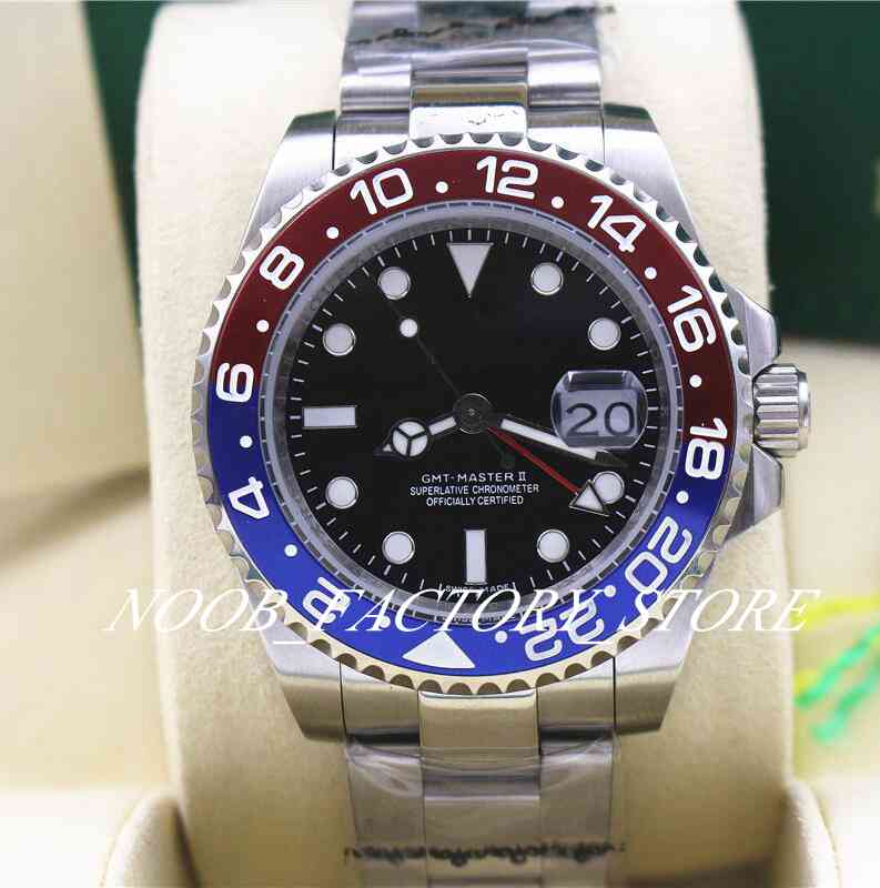 

5 Style 40mm Men's 2813 Automatic Movement Diamond 116710 Watches Watch Ceramic Bezel GMT Work Dive Men Wristwatches, Slivery;brown